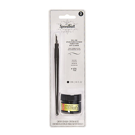 Speedball Oblique Pen And Ink Set