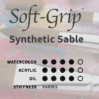 SOFT GRIP | Synthetic Sable Brushes