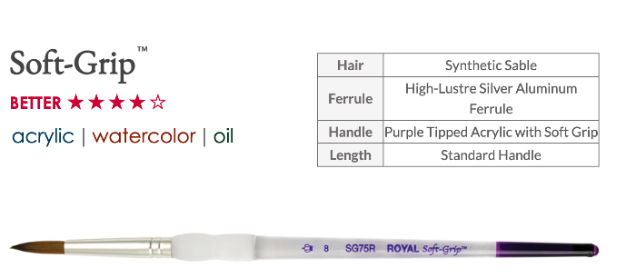 SOFT GRIP | Synthetic Sable Brushes