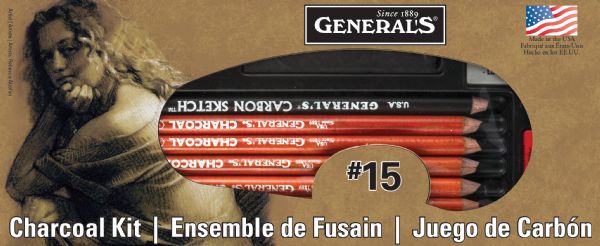 Crayon fusain General's 557-6B par