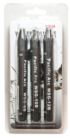 Pacific Arc Jumbo Water Soluble Graphite Sticks - 3 Pack