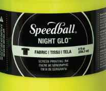 Night Glo Speedball Screen Printing Fabric  Ink 8Oz